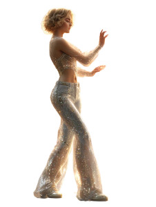 Confident Futuristic Woman V3 Vinyl Car Decal Sticker – Waterproof & UV-Resistant 