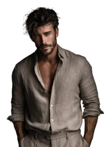 Handsome Man Portrait V15 Vinyl Car Decal Sticker – Waterproof & UV-Resistant 