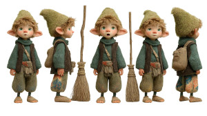 Woodland Elf Boy Vinyl Car Decal Sticker – Waterproof & UV-Resistant 