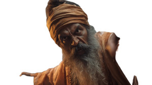 Ancient Indian Sage V2 Vinyl Car Decal Sticker – Waterproof & UV-Resistant 