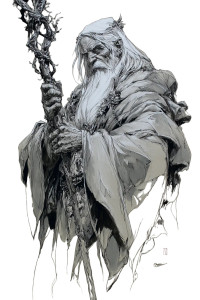 Elderly Mage Vinyl Car Decal Sticker – Waterproof & UV-Resistant Elderly Mage Vinyl Car Decal Sticker – Waterproof & UV-Resistant