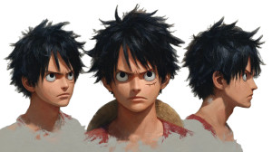 Luffy Character Sheet Vinyl Car Decal Sticker – Waterproof & UV-Resistant 