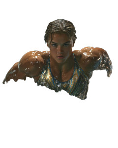 Swimmer-Goddess Emerges Vinyl Car Decal Sticker – Waterproof & UV-Resistant 
