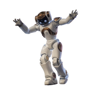 Dancing Humanoid Robot V2 Vinyl Car Decal Sticker – Waterproof & UV-Resistant 