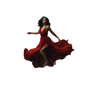 Dancing In Red Vinyl Car Decal Sticker – Waterproof & UV-Resistant 