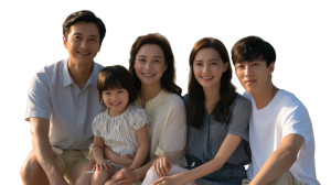 Korean Family Beach V2 Vinyl Car Decal Sticker – Waterproof & UV-Resistant 