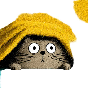 Cute Cat Peeking V3 Vinyl Car Decal Sticker – Waterproof & UV-Resistant 