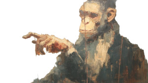 Monkey'S Hand Marionette Vinyl Car Decal Sticker – Waterproof & UV-Resistant 