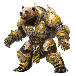 Bumblebear Predator Vinyl Car Decal Sticker – Waterproof & UV-Resistant 