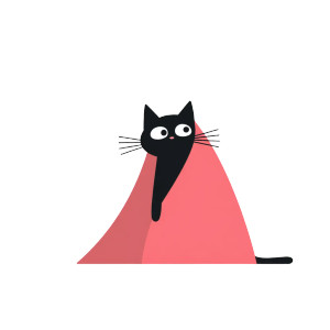 Sleepy Black Cat Vinyl Car Decal Sticker – Waterproof & UV-Resistant 