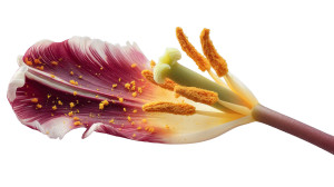Tulip Macro Detail Vinyl Car Decal Sticker – Waterproof & UV-Resistant 