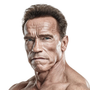 Arnold Schwarzenegger Portrait Vinyl Car Decal Sticker – Waterproof & UV-Resistant 