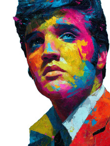 Pop Art Elvis V2 Vinyl Car Decal Sticker – Waterproof & UV-Resistant 