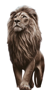 Golden Lion V2 Vinyl Car Decal Sticker – Waterproof & UV-Resistant 