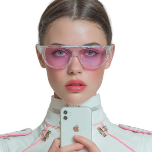 Futuristic Girl Glasses Vinyl Car Decal Sticker – Waterproof & UV-Resistant Futuristic Girl Glasses Vinyl Car Decal Sticker – Waterproof & UV-Resistant