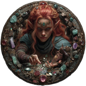 Elf Mage Token Vinyl Car Decal Sticker – Waterproof & UV-Resistant 