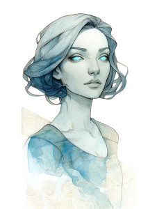 Alien Woman Portrait V9 Vinyl Car Decal Sticker – Waterproof & UV-Resistant 