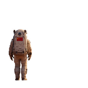 Lone Astronaut Mars Vinyl Car Decal Sticker – Waterproof & UV-Resistant 