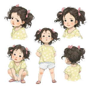 Chubby Cheeked Child Vinyl Car Decal Sticker – Waterproof & UV-Resistant 