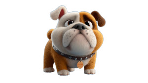 Pixar Bulldog V3 Vinyl Car Decal Sticker – Waterproof & UV-Resistant 