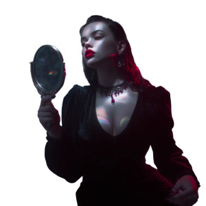 Enchanting Femme Fatale Vinyl Car Decal Sticker – Waterproof & UV-Resistant 