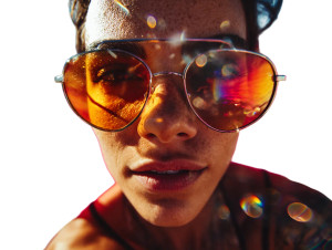 Futuristic Desert Portrait V2 Vinyl Car Decal Sticker – Waterproof & UV-Resistant 