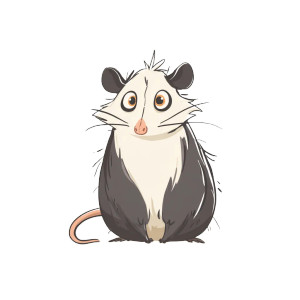 Quirky Cartoon Opossum Vinyl Car Decal Sticker – Waterproof & UV-Resistant Quirky Cartoon Opossum Vinyl Car Decal Sticker – Waterproof & UV-Resistant