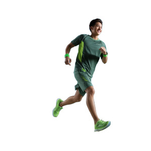 Eco-Athlete Running Vinyl Car Decal Sticker – Waterproof & UV-Resistant 