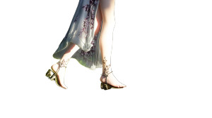 Girl In Stream Vinyl Car Decal Sticker – Waterproof & UV-Resistant 