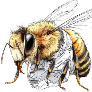 Unkempt Honeybee Vinyl Car Decal Sticker – Waterproof & UV-Resistant Unkempt Honeybee Vinyl Car Decal Sticker – Waterproof & UV-Resistant