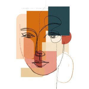 Abstract Woman'S Face Vinyl Car Decal Sticker – Waterproof & UV-Resistant Abstract Woman'S Face Vinyl Car Decal Sticker – Waterproof & UV-Resistant