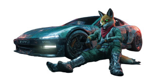 Malfunctioning Anthro Fox Vinyl Car Decal Sticker – Waterproof & UV-Resistant 