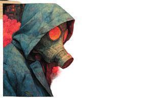 Gas Mask Cyberpunk Vinyl Car Decal Sticker – Waterproof & UV-Resistant 