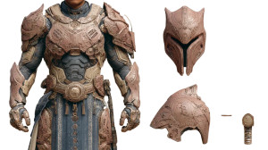 Biomechanical Warrior V2 Vinyl Car Decal Sticker – Waterproof & UV-Resistant 