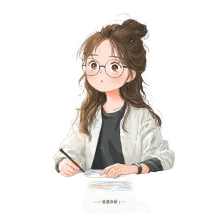 Anime Student Studying Vinyl Car Decal Sticker – Waterproof & UV-Resistant 