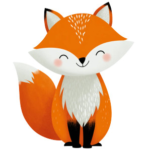 Cute Woodland Fox Vinyl Car Decal Sticker – Waterproof & UV-Resistant 