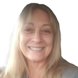 Smiling Blonde Woman V31 Vinyl Car Decal Sticker – Waterproof & UV-Resistant 