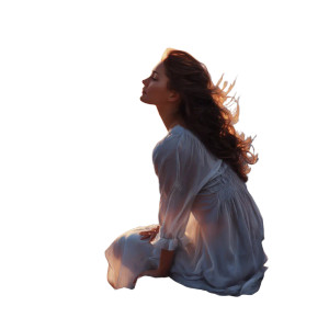 Seaside Dawn Watcher Vinyl Car Decal Sticker – Waterproof & UV-Resistant 