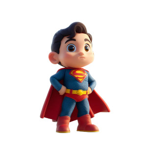Cute 3D Superman Vinyl Car Decal Sticker – Waterproof & UV-Resistant 