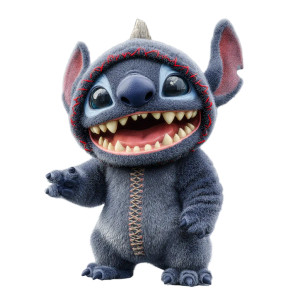 Stitch As Godzilla Vinyl Car Decal Sticker – Waterproof & UV-Resistant 