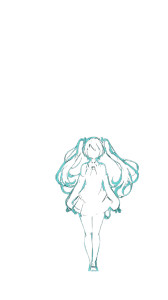 Hatsune Miku Silhouette V3 Vinyl Car Decal Sticker – Waterproof & UV-Resistant 