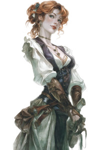 Victorian Rpg Character Vinyl Car Decal Sticker – Waterproof & UV-Resistant 