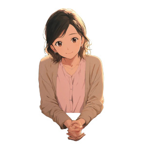 Kind Japanese Woman Vinyl Car Decal Sticker – Waterproof & UV-Resistant 