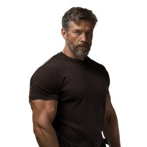 Grim Muscular Man Vinyl Car Decal Sticker – Waterproof & UV-Resistant 