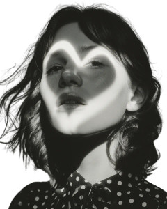 Heart-Lit Portrait Vinyl Car Decal Sticker – Waterproof & UV-Resistant 