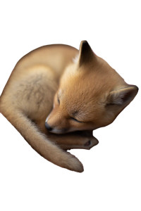 Tiny Fox Close-Up V2 Vinyl Car Decal Sticker – Waterproof & UV-Resistant 