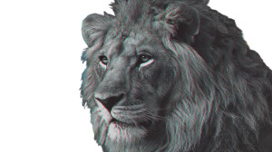 Glitch Lion Vinyl Car Decal Sticker – Waterproof & UV-Resistant 