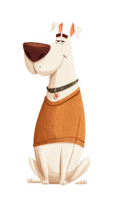 Cool Dog Character Vinyl Car Decal Sticker – Waterproof & UV-Resistant 