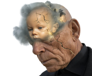 Surreal Age Portrait Vinyl Car Decal Sticker – Waterproof & UV-Resistant 