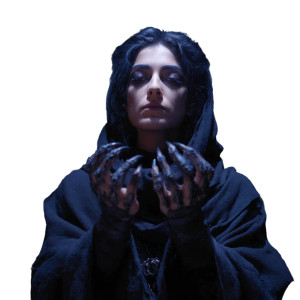Dark Robed Woman Vinyl Car Decal Sticker – Waterproof & UV-Resistant Dark Robed Woman Vinyl Car Decal Sticker – Waterproof & UV-Resistant